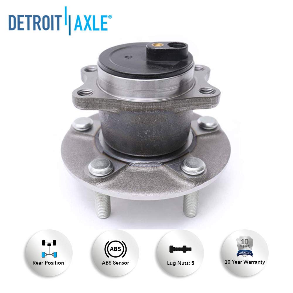 Detroit Axle - FWD Front Wheel Bearings Rear Wheel Hubs for Jeep Patriot Compass — image 7