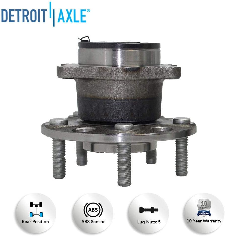 Detroit Axle - Front Wheel Bearings Rear Wheel Hub Bearings for Jeep Compass — image 7