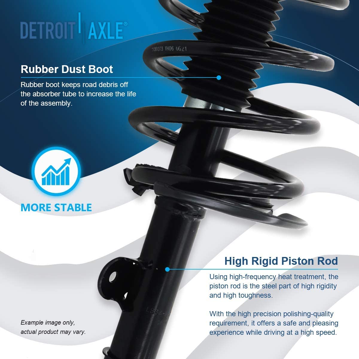 Detroit Axle - Front Struts Control Arms Tie Rods for 2004-08 Chrysler Pacifica — image 9