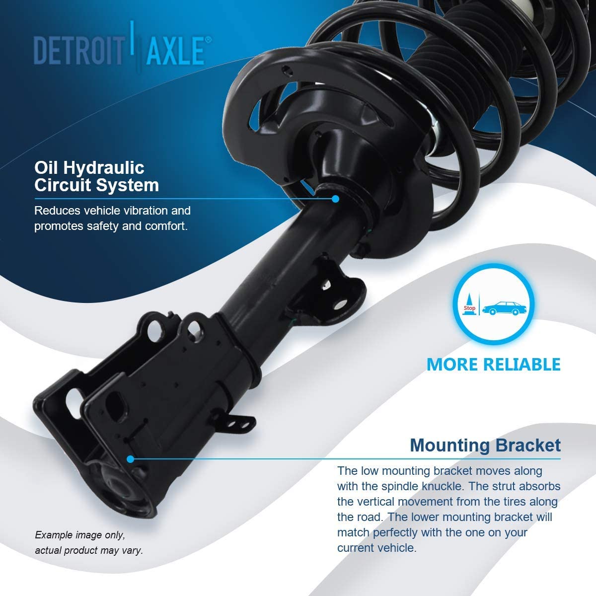 Detroit Axle - Front Struts Control Arms Tie Rods for 2004-08 Chrysler Pacifica — image 10