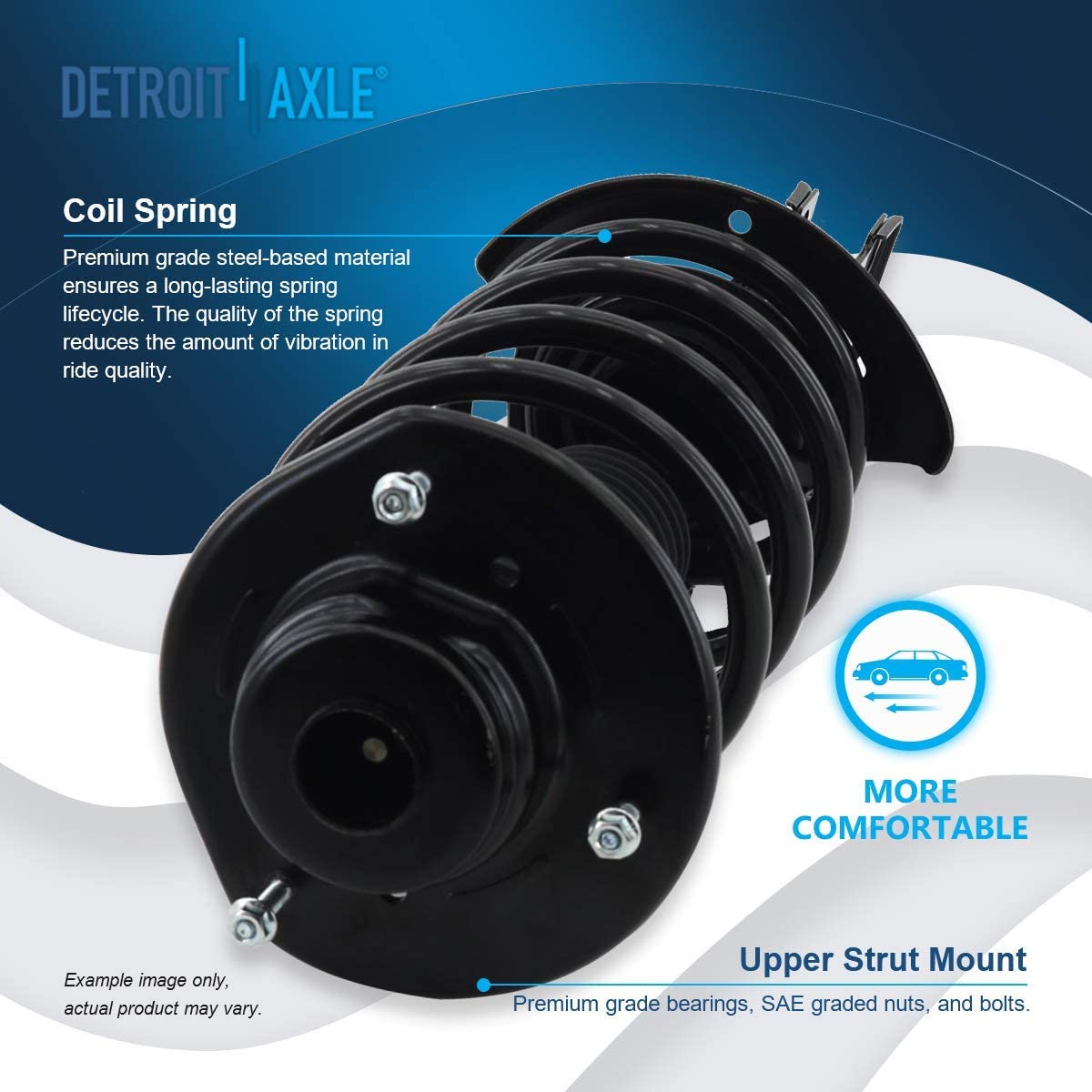 Detroit Axle - Front Struts Control Arms Tie Rods for 2004-08 Chrysler Pacifica — image 8