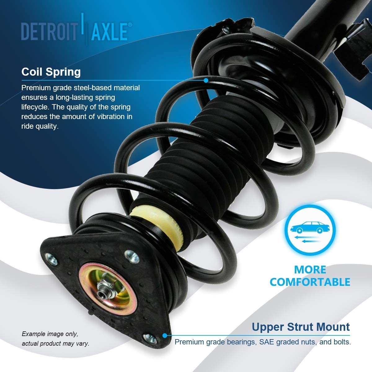 Detroit Axle - Front Struts Lower Control Arms for 2010 2011 2012 2013 Mazda 3 — image 6