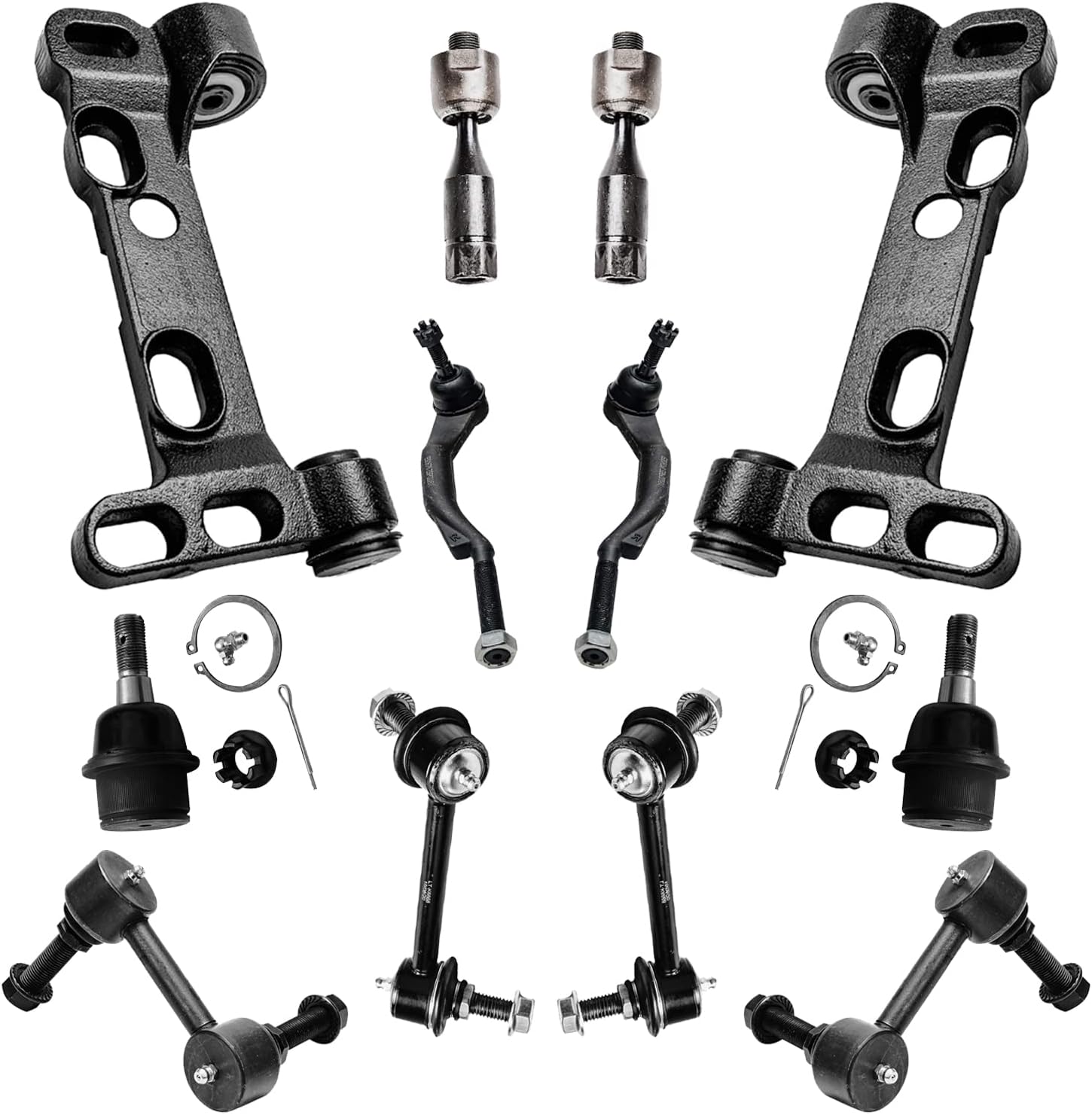 ECCPP Front Inner & Outer Tie Rod End Kit For 2002 Chevy Trailblazer, GMC Envoy, Oldsmobile Bravada