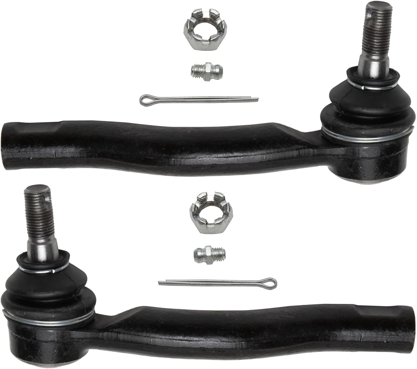 Detroit Axle - Front Outer Tie Rods Lower Ball Joints for 2001-2003 Toyota Prius — image 4
