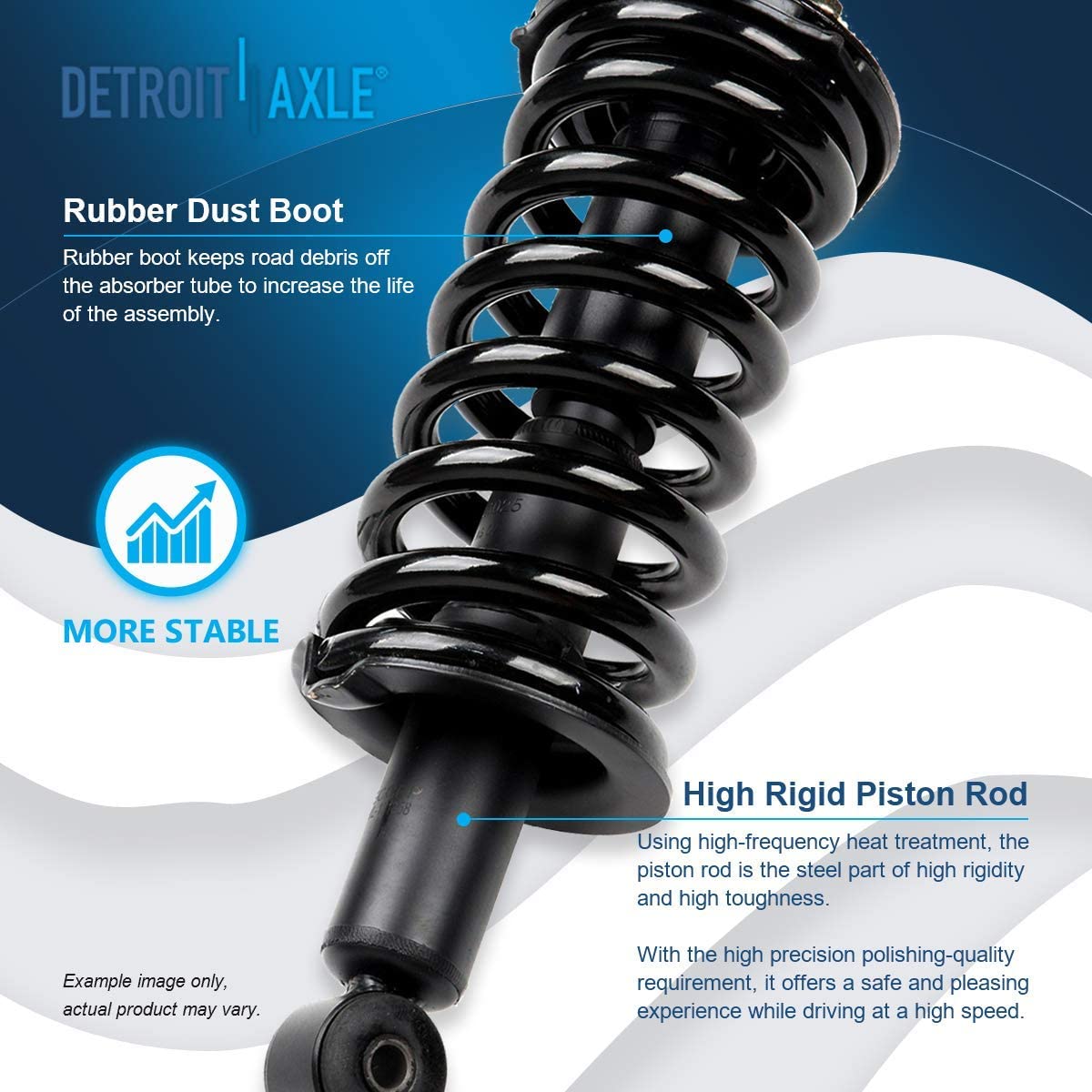 Detroit Axle - Front Struts Control Arms for Nissan Armada Titan Infiniti QX56 — image 7