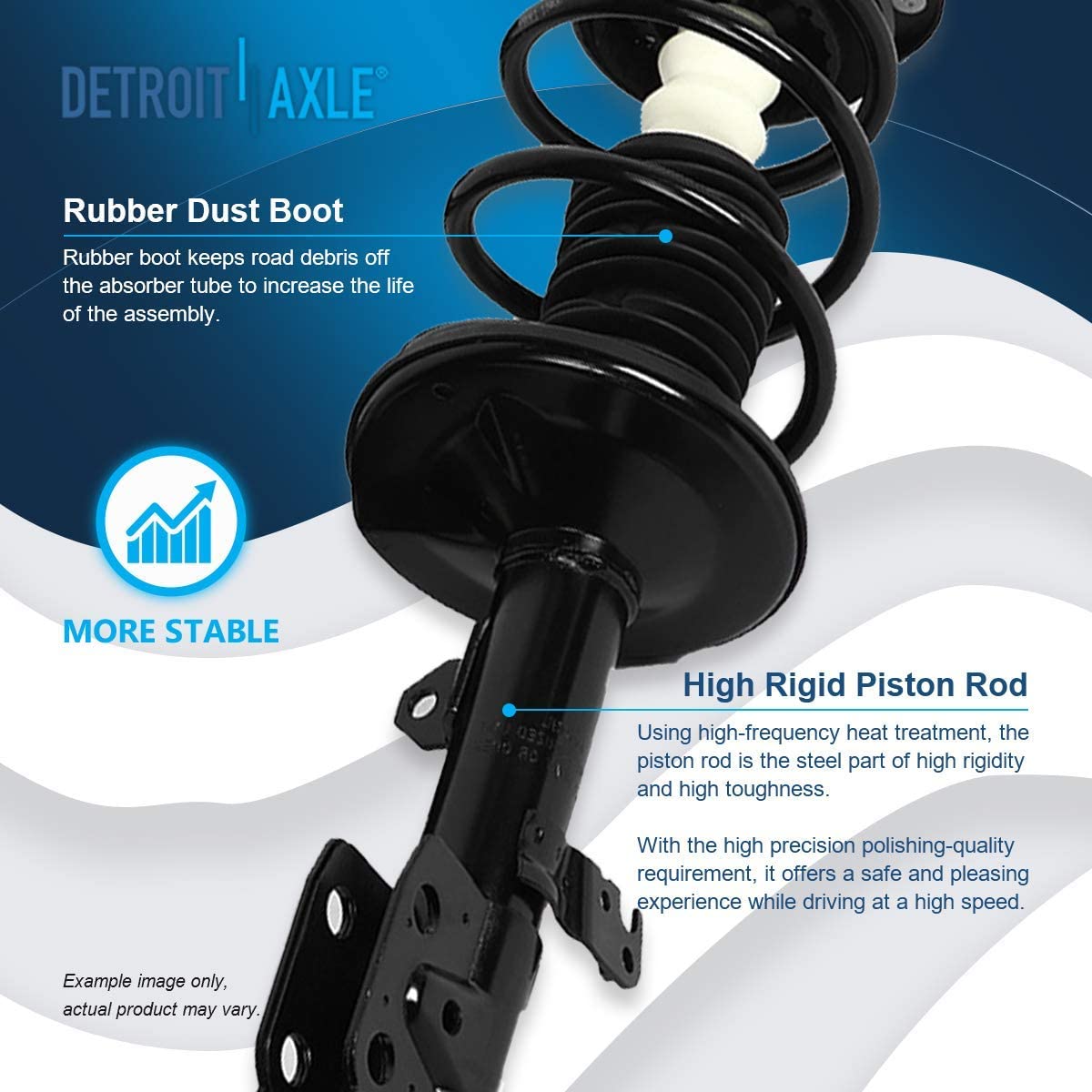 Detroit Axle - 1.8L Front Right Strut w/Spring for Toyota Corolla Matrix — image 5