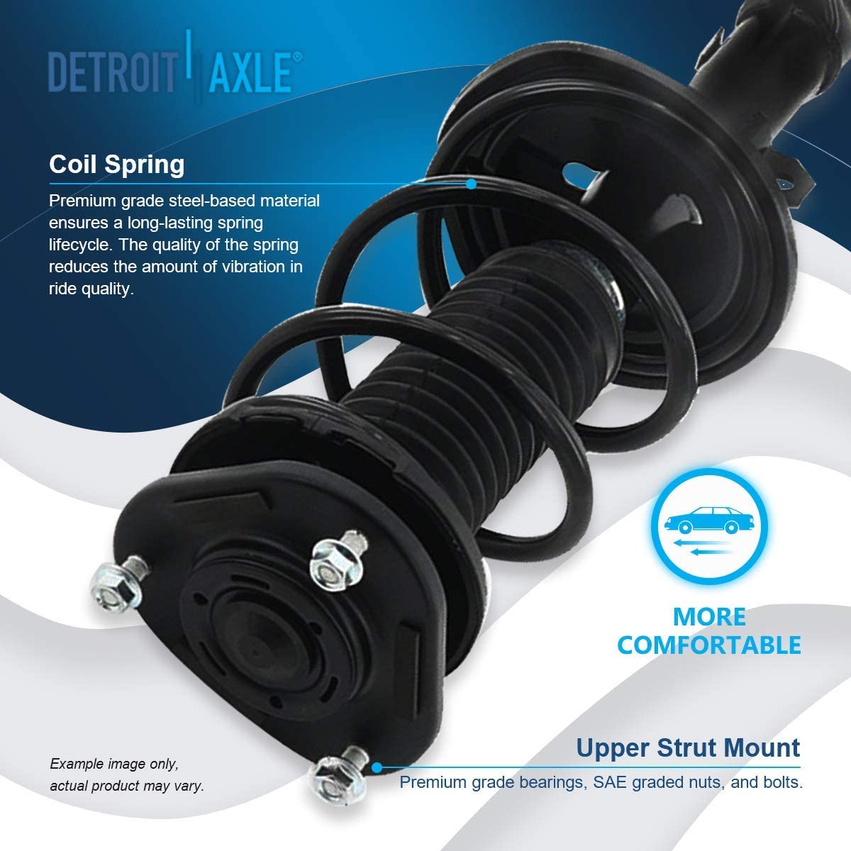 Detroit Axle - 1.8L Front Struts w/Coil Spring for Toyota Corolla Matrix — image 4
