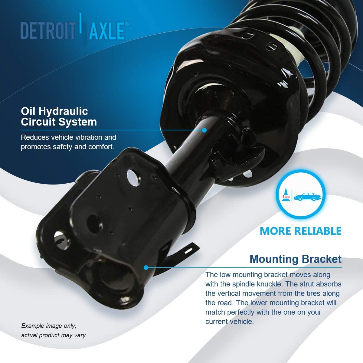 Detroit Axle - FWD Front Struts Rear Shocks Control Arms for 08-10 Honda Odyssey — image 10