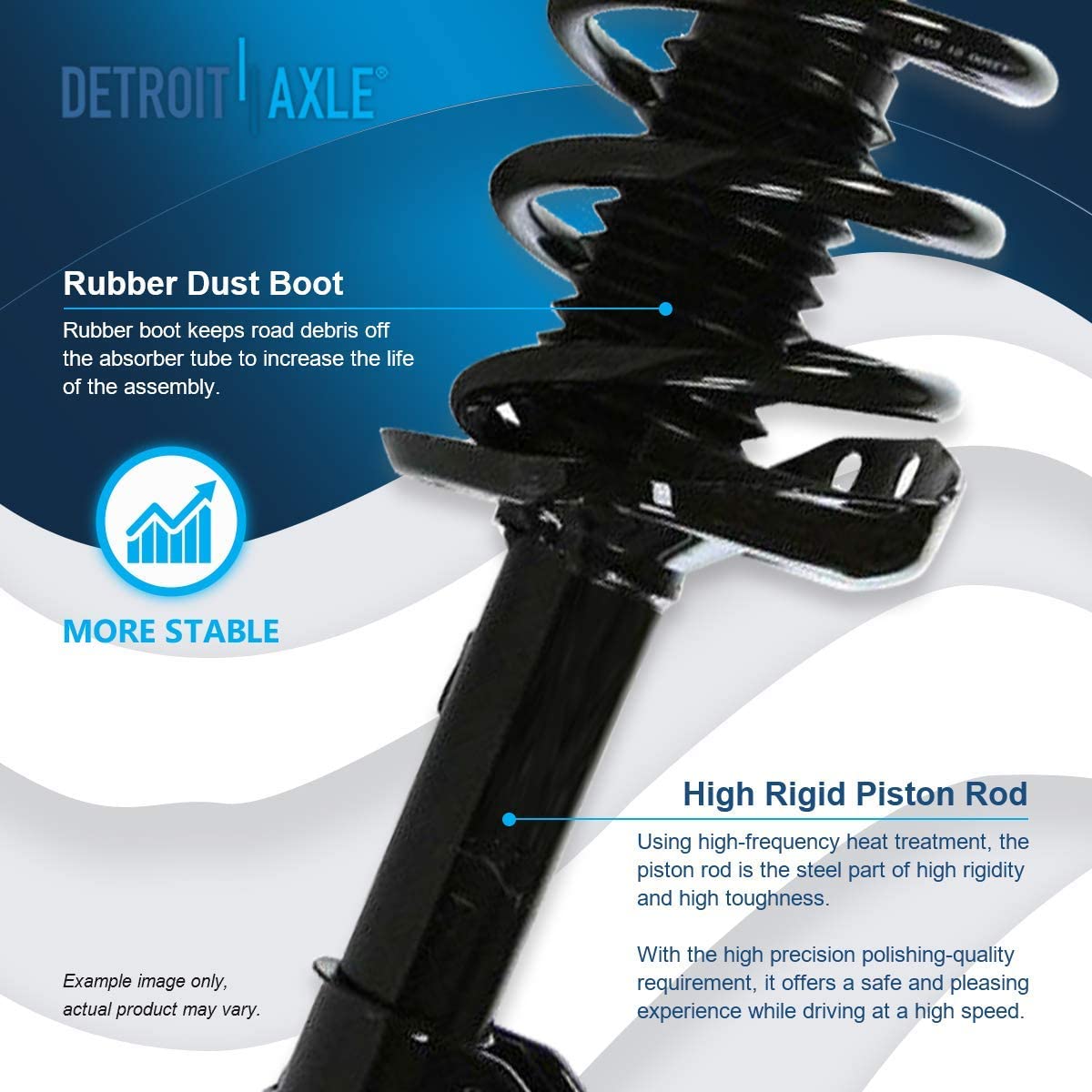 Detroit Axle - FWD Front Struts Rear Shocks Control Arms for 08-10 Honda Odyssey — image 9
