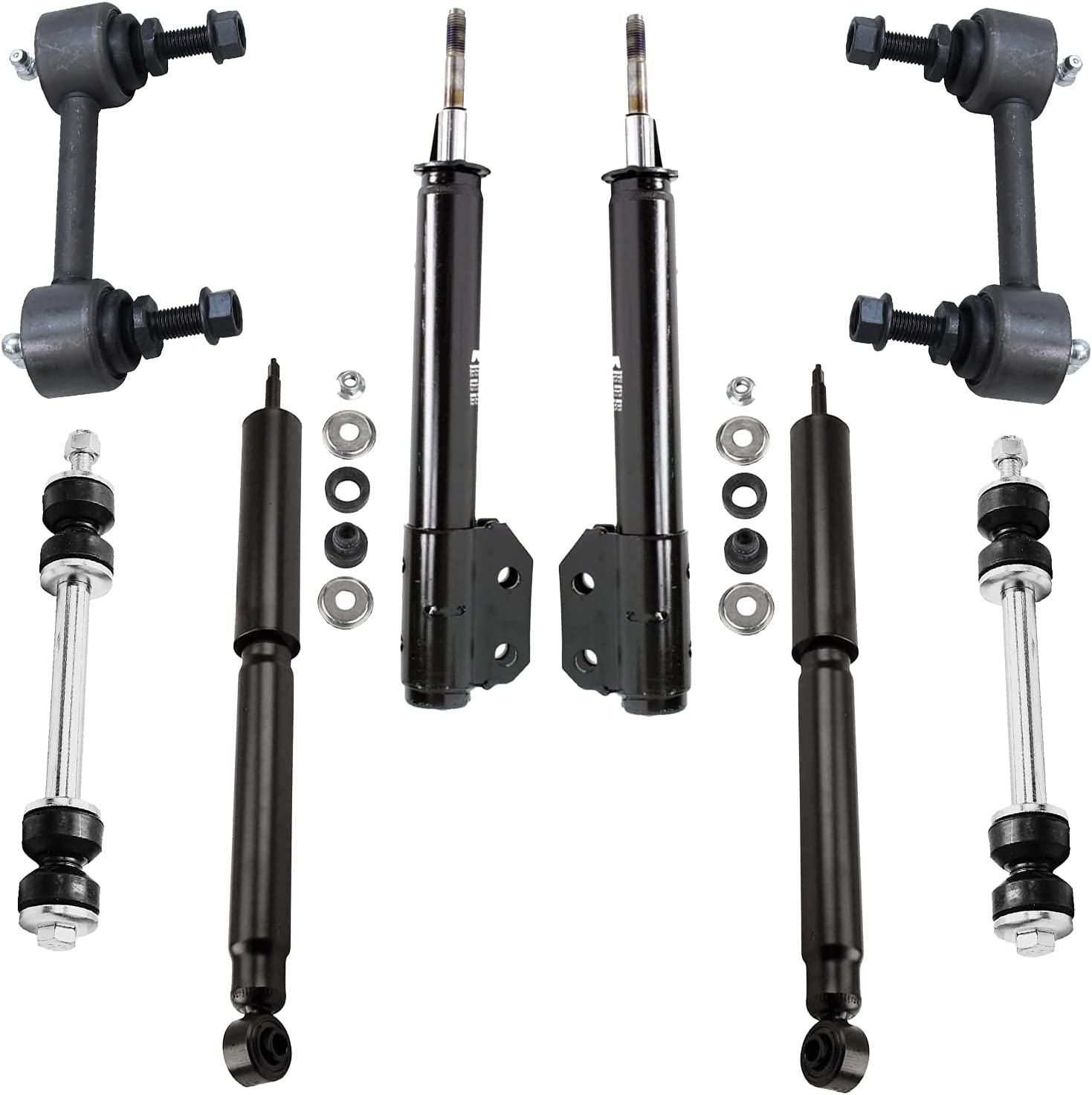 Detroit Axle - Front Rear Shocks Sway Bar Links for 1994 1995-2004 Ford Mustang