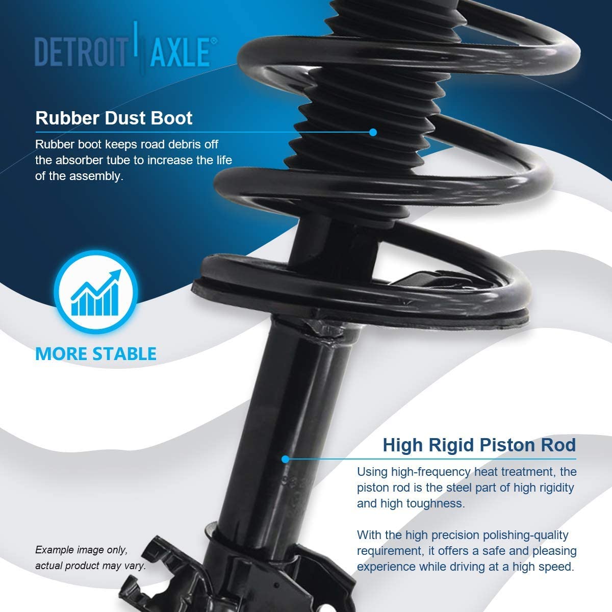 Detroit Axle - Front Struts Rear Shocks Sway Bars for 2004-2009 Nissan Quest — image 9