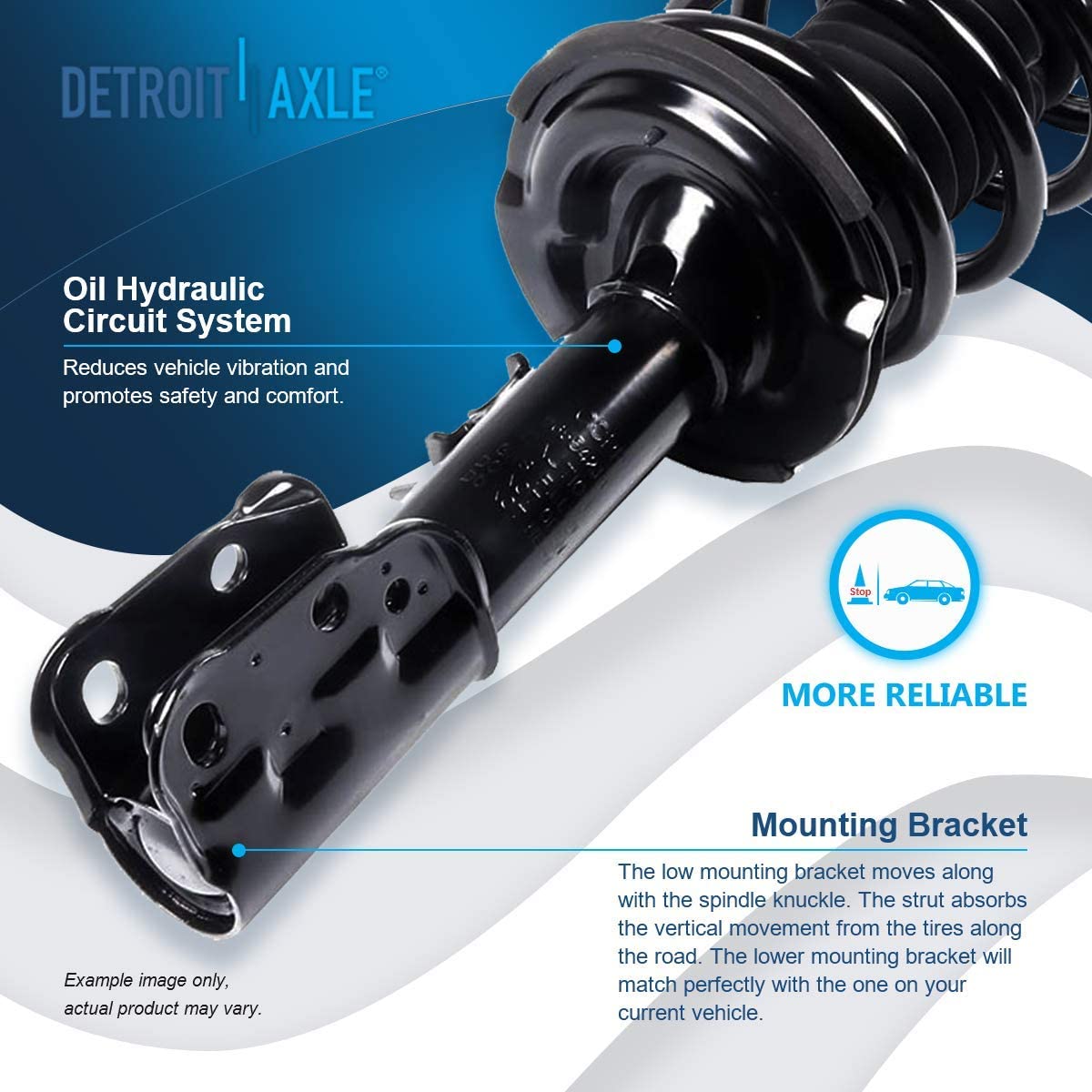 Detroit Axle - Front Struts Rear Shocks Sway Bars for GMC Terrain Chevy Equinox — image 10