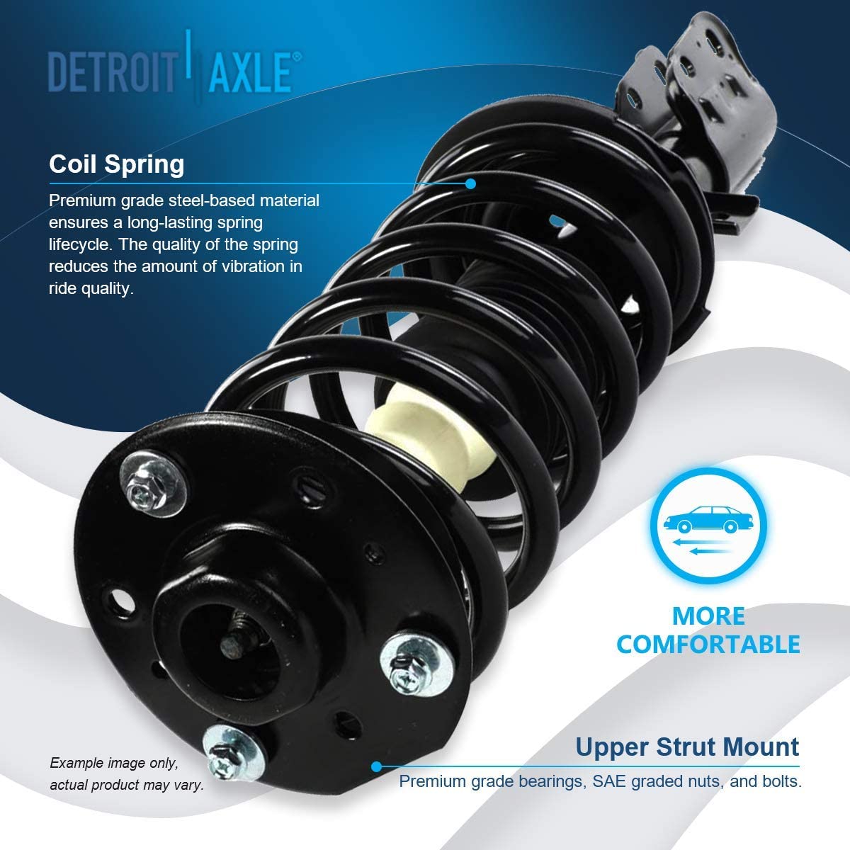 Detroit Axle - Front Struts Rear Shocks Sway Bars for GMC Terrain Chevy Equinox — image 8