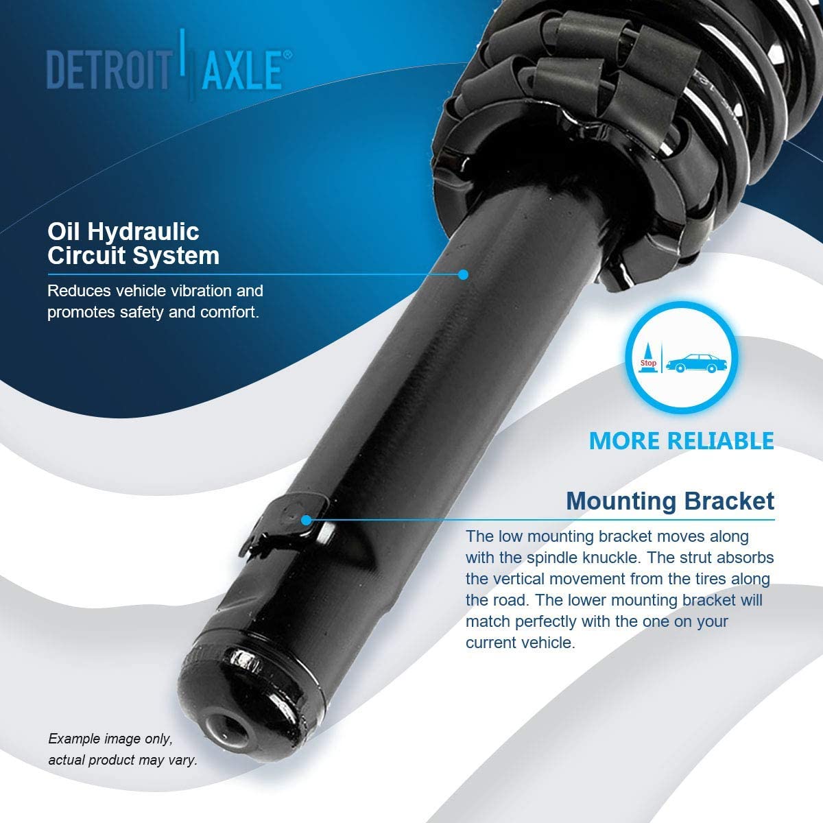 Detroit Axle - 2.5L Front Struts Rear Shocks Sway Bar Links for Fusion Milan — image 10