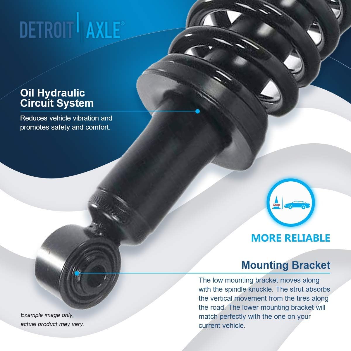 Detroit Axle - RWD Front Struts Rear Shocks for 04-12 Chevy Colorado GMC Canyon — image 10