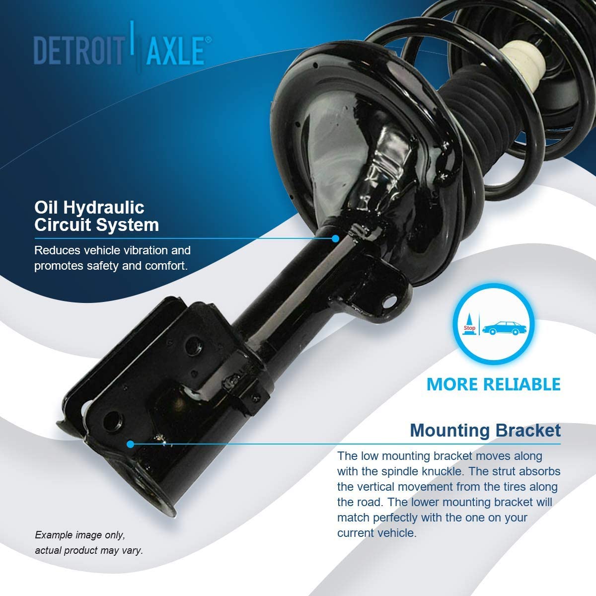 Detroit Axle - Front Struts Rear Shocks Kit for Kia Sedona Hyundai Entourage — image 10