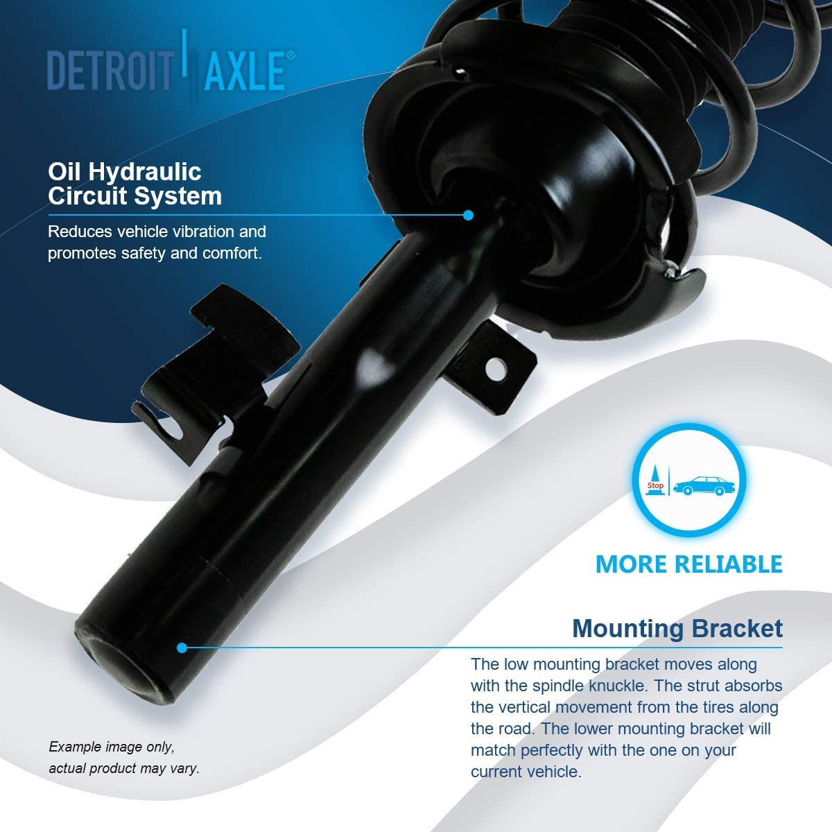 Detroit Axle - Front Struts Rear Shocks Sway Bar Links for 2004-2009 Mazda 3 5 — image 10