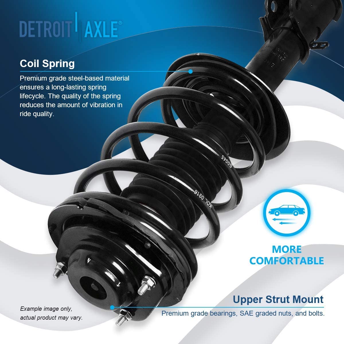 Detroit Axle - Front Struts Rear Shocks Kit for 2001-2010 Chrysler PT Cruiser — image 8