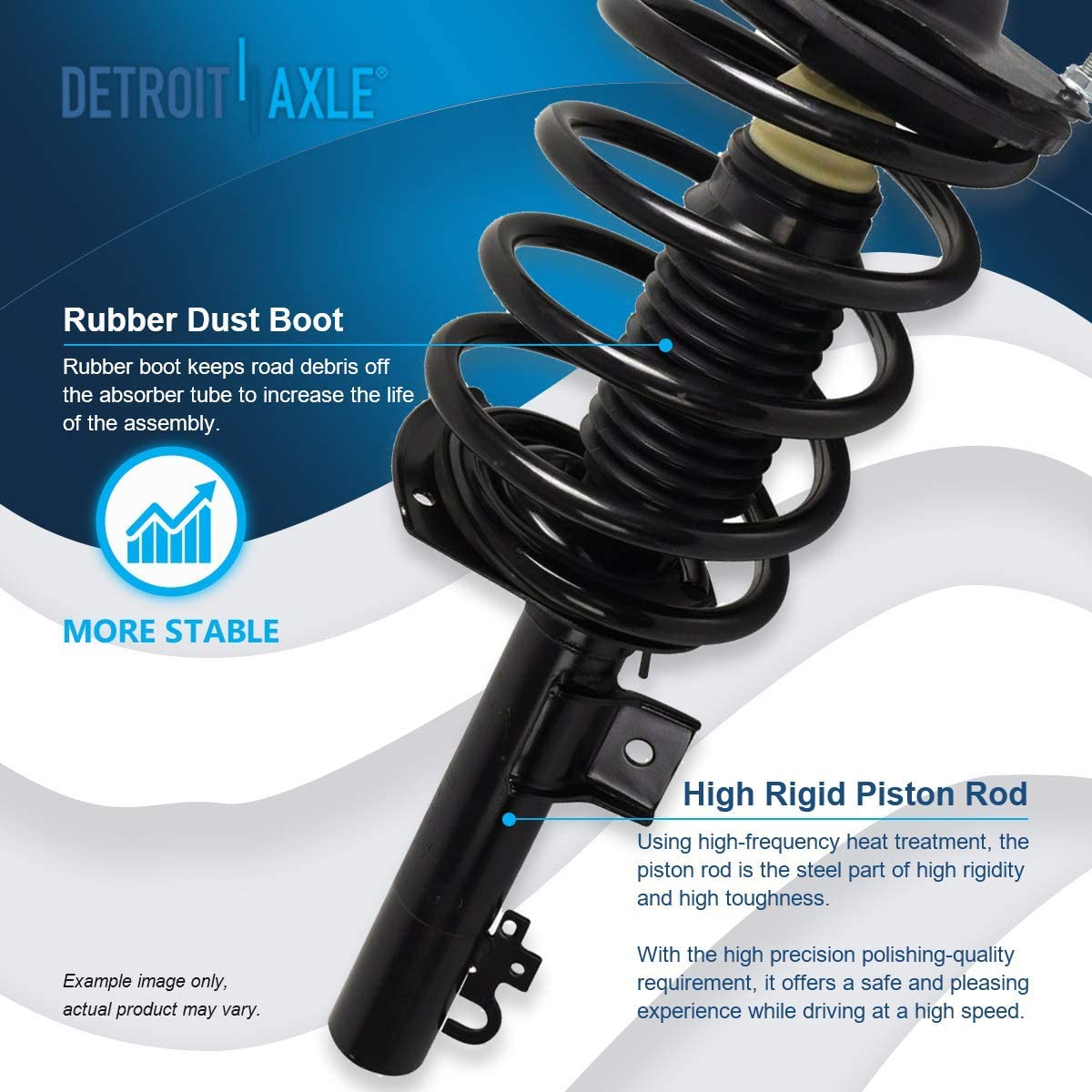 Detroit Axle - Front Struts Rear Shock Absorbers for Ford Taurus Mercury Sable — image 9