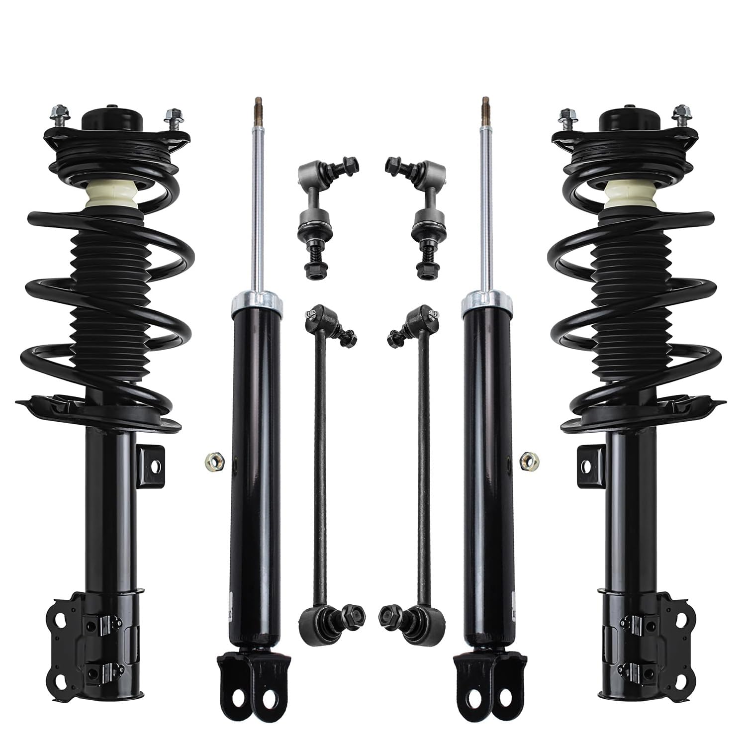 Detroit Axle - Front Struts Rear Shock Absorbers Kit for 2011 Hyundai Sonata