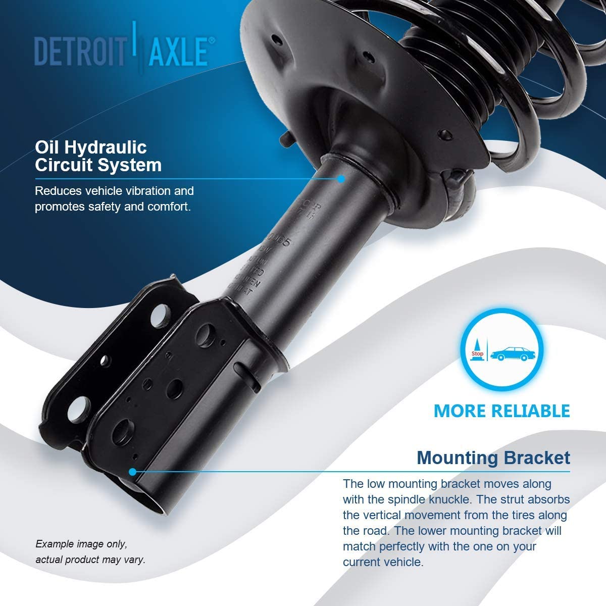 Detroit Axle - Front Struts Rear Shock Absorbers for Pontiac Aztek Rendezvous — image 10