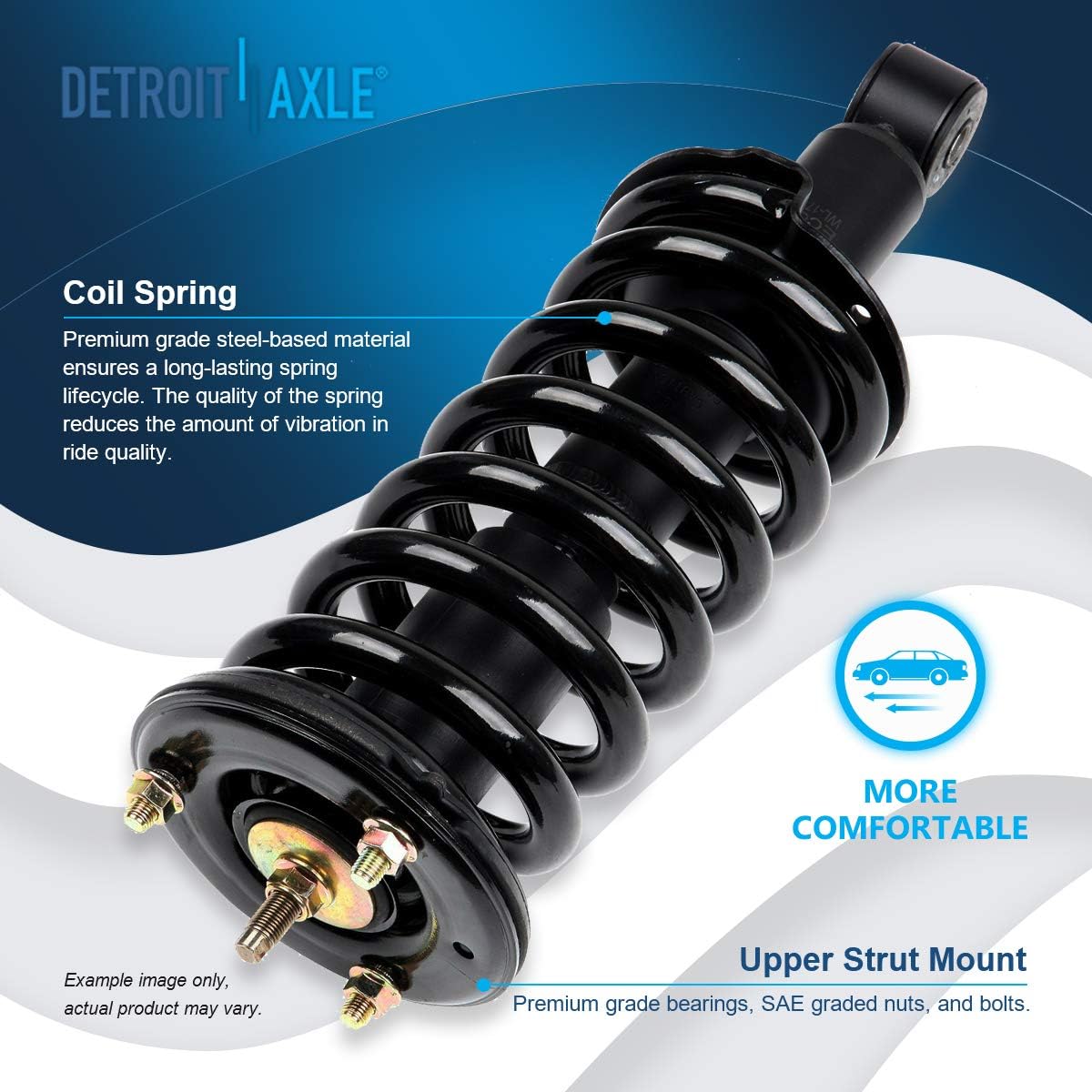 Detroit Axle - 4WD Front Struts Rear Shocks Kit for Nissan Pathfinder Armada — image 8