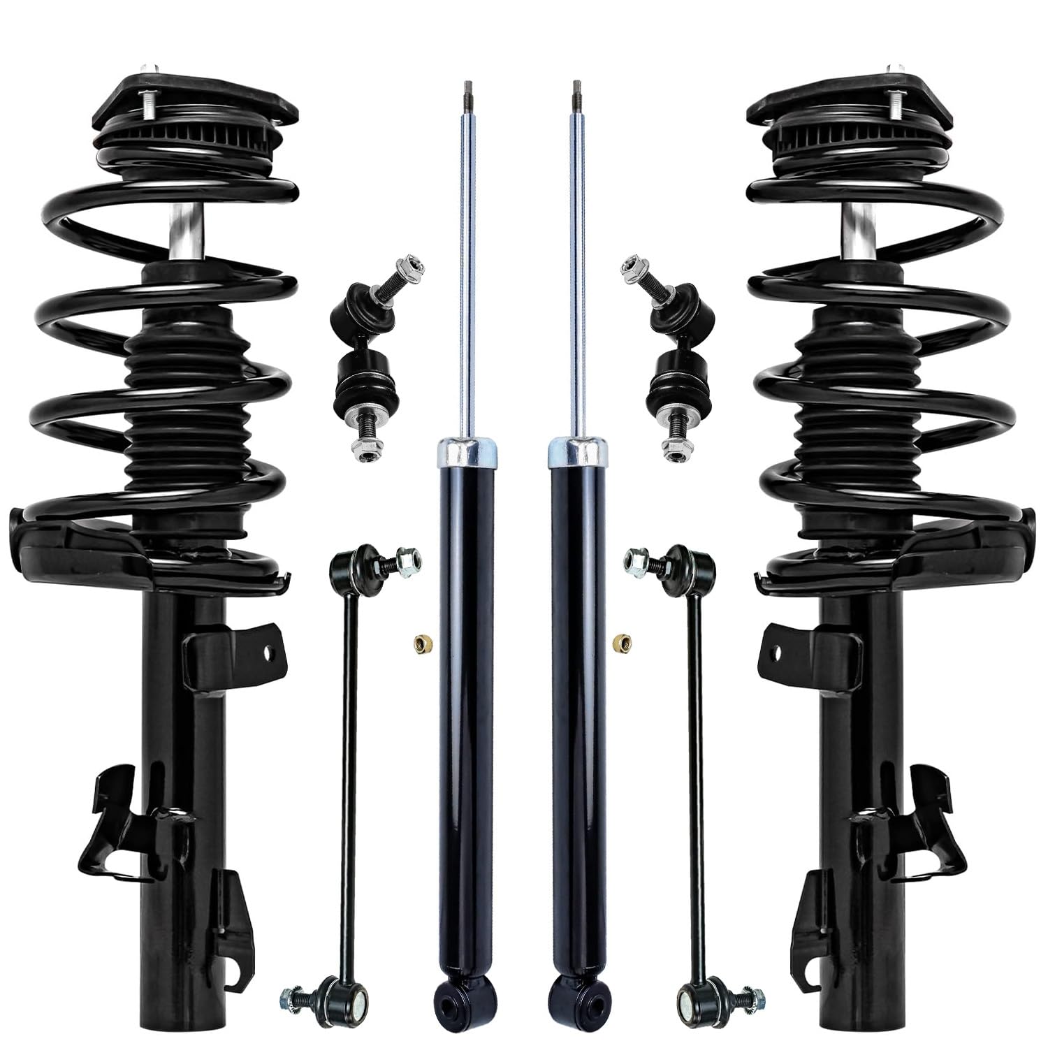 8pc Front Struts Rear Shocks Sway Bar Links Suspension Kit