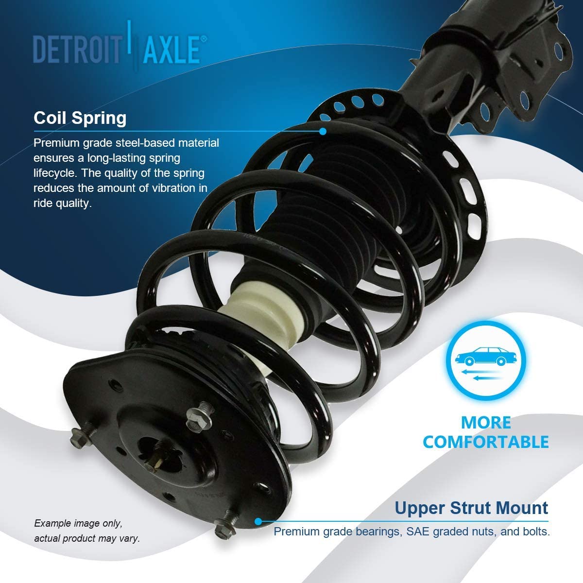 Detroit Axle - FWD Front Struts Rear Shocks Sway Bars for 2013-2018 Ford Fusion — image 8
