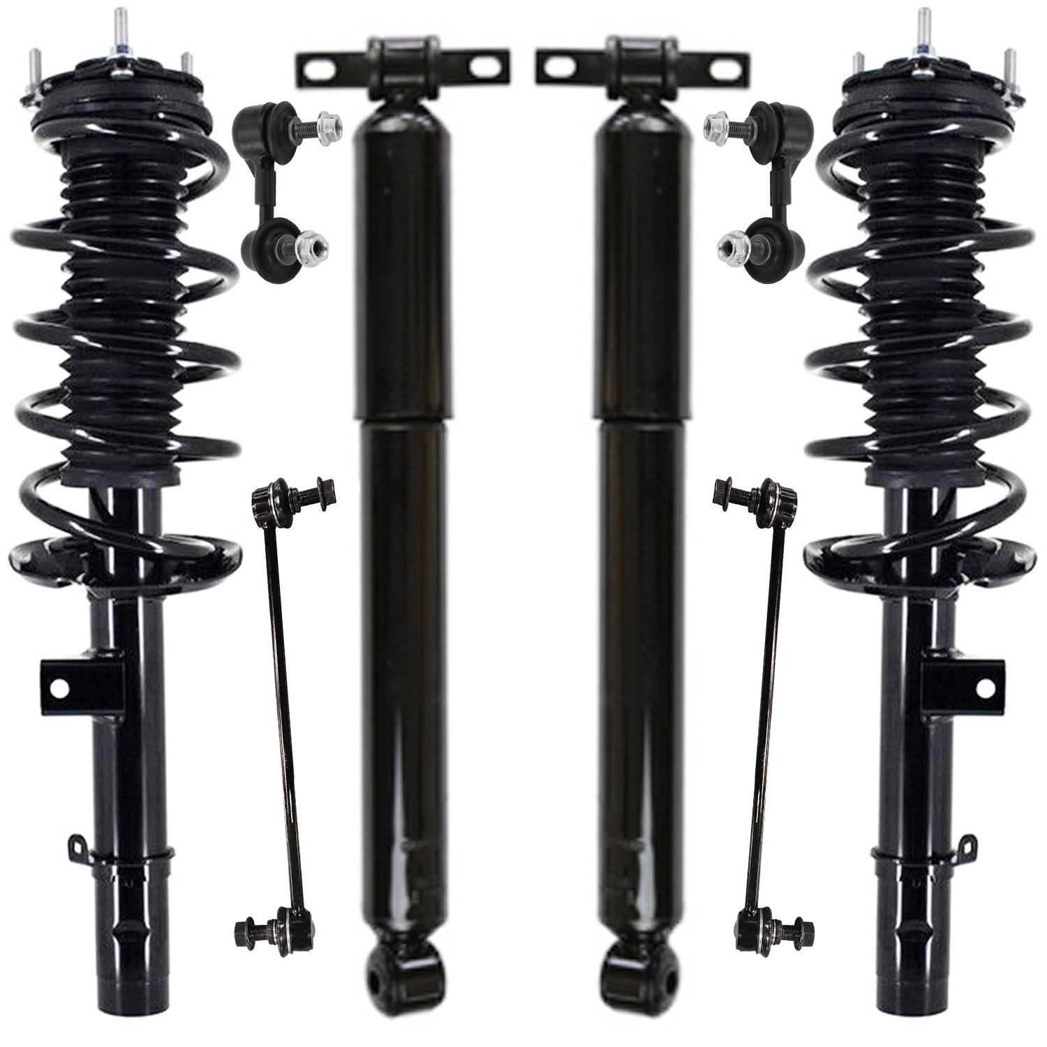 8pc Front Struts Rear Shocks Sway Bar Links Suspension Kit
