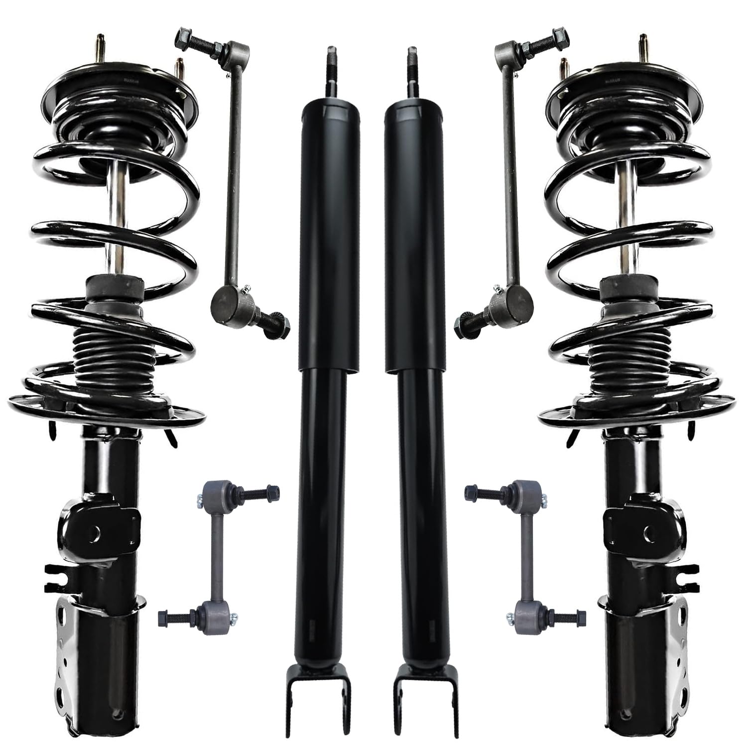 8pc Front Struts Rear Shocks Sway Bar Links Suspension Kit