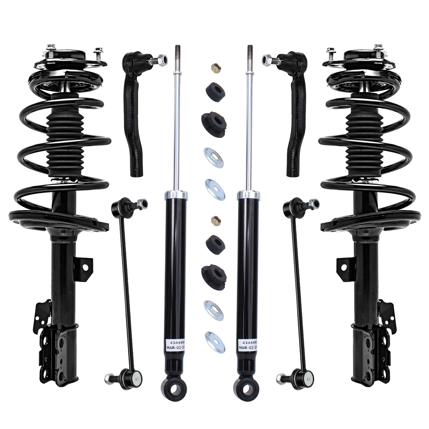8pc Front Struts Rear Shocks Sway Bar Links Suspension Kit
