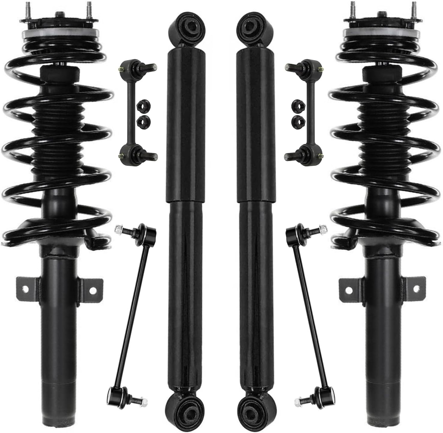 8pc Front Struts Rear Shocks Sway Bar Links Suspension Kit