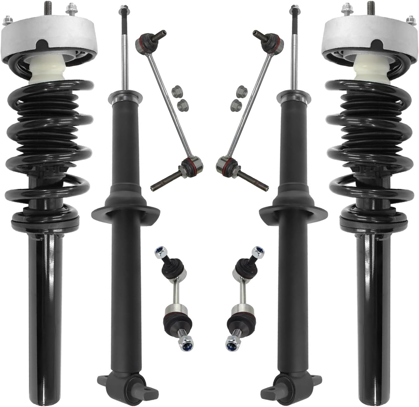8pc Front Struts Rear Shocks Sway Bar Links Suspension Kit