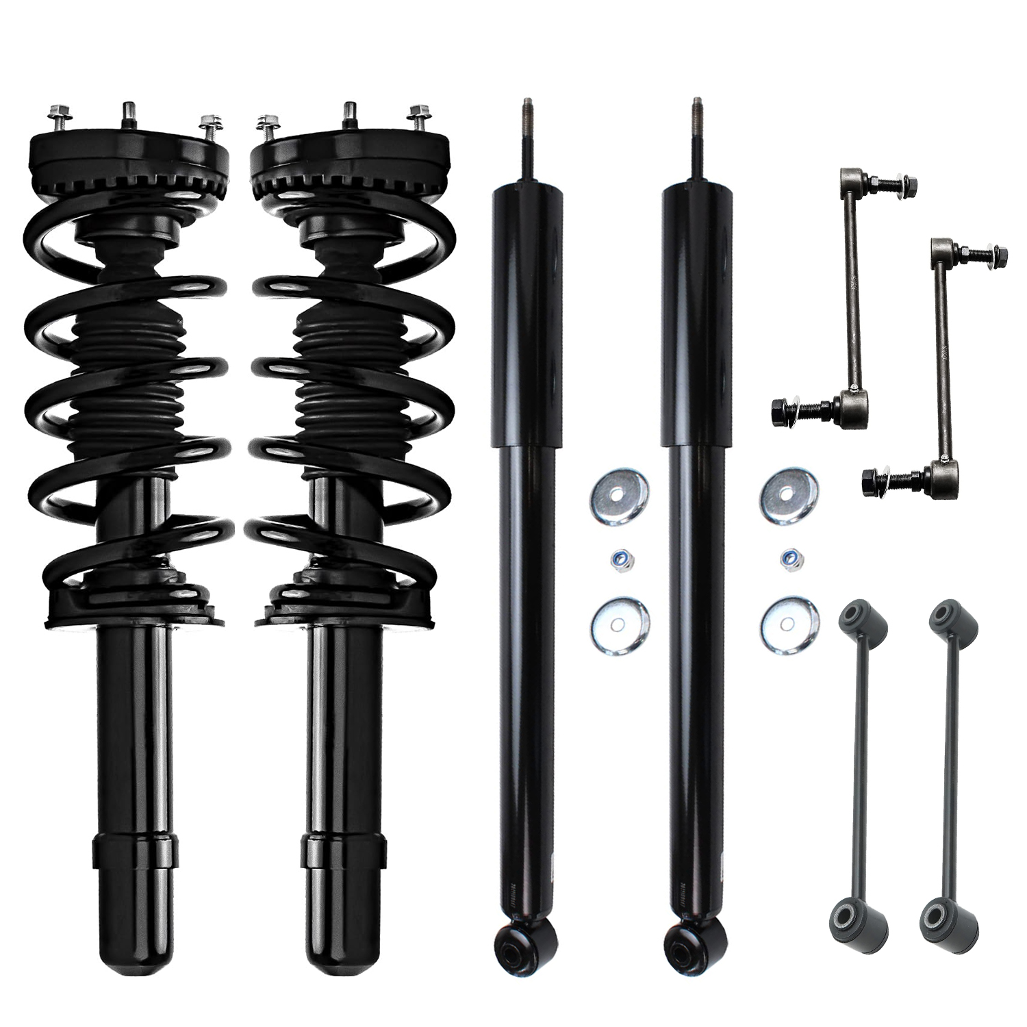 8pc Front Struts Rear Shocks Sway Bar Links Suspension Kit