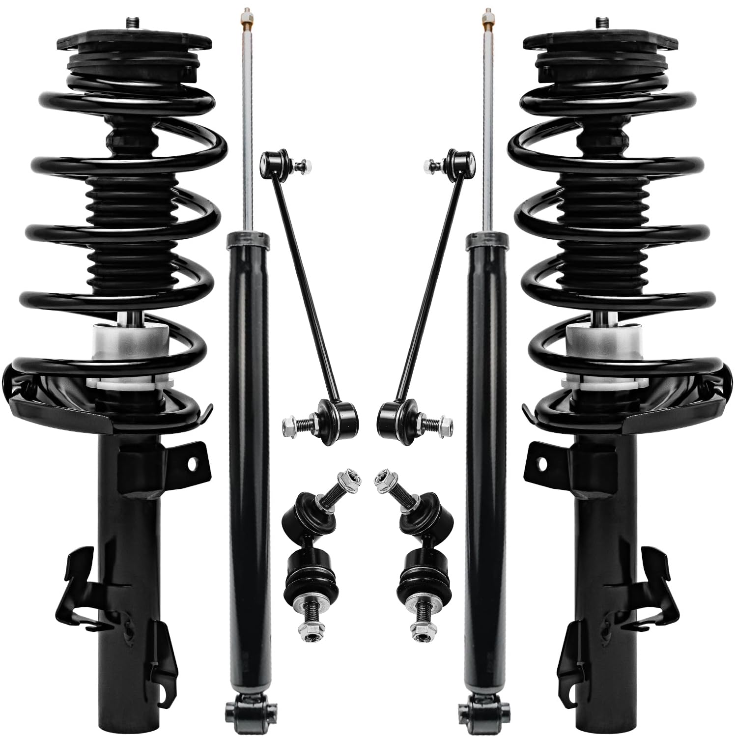 8pc Front Struts Rear Shocks Sway Bar Links Suspension Kit