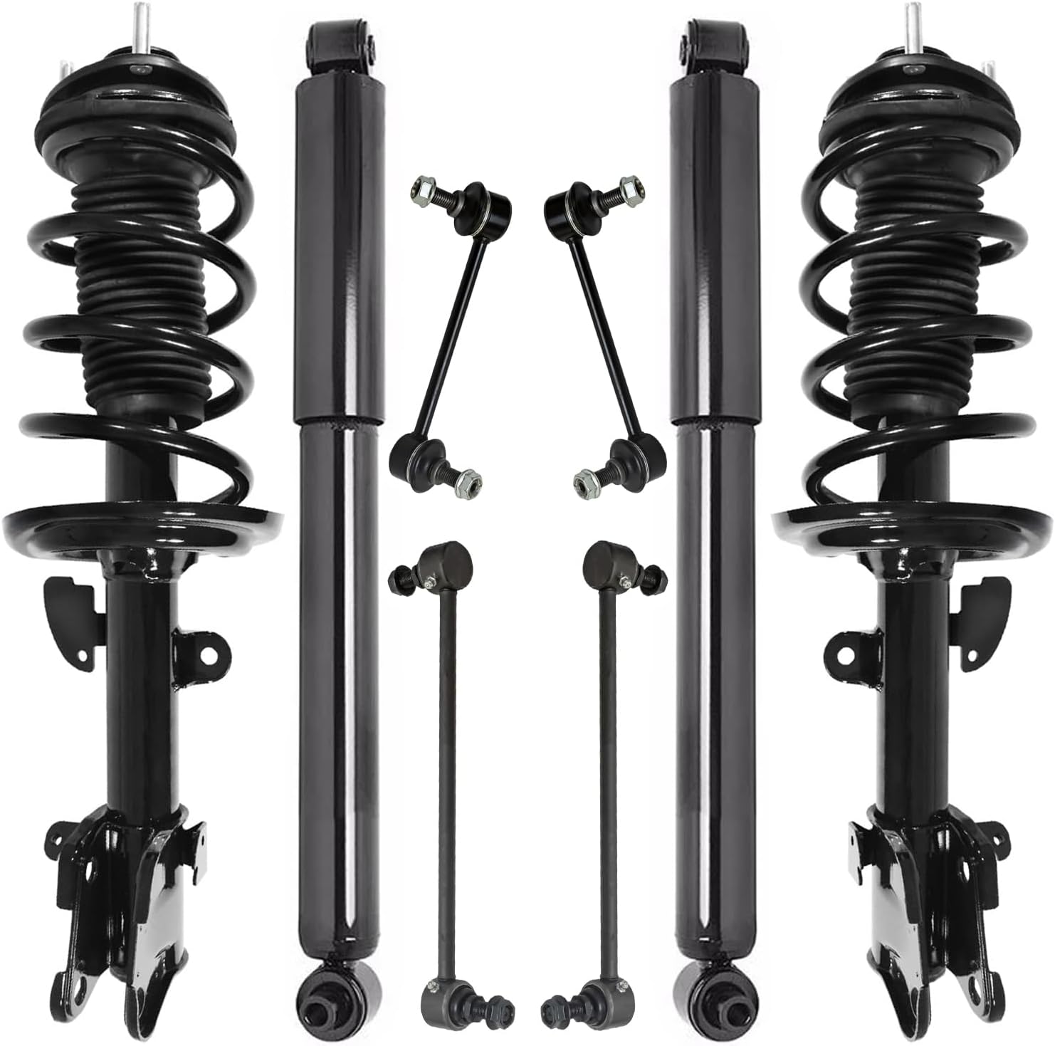 8pc Front Struts Rear Shocks Sway Bar Links Suspension Kit