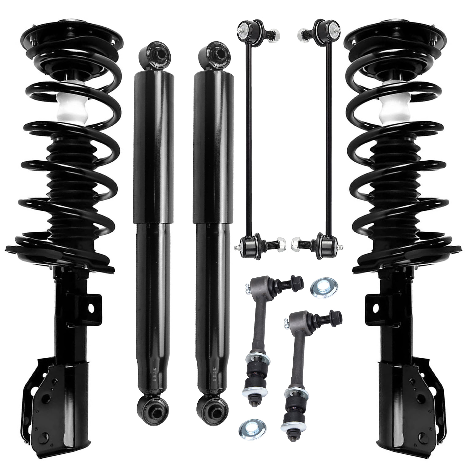 8pc Front Struts Rear Shocks Sway Bar Links Suspension Kit