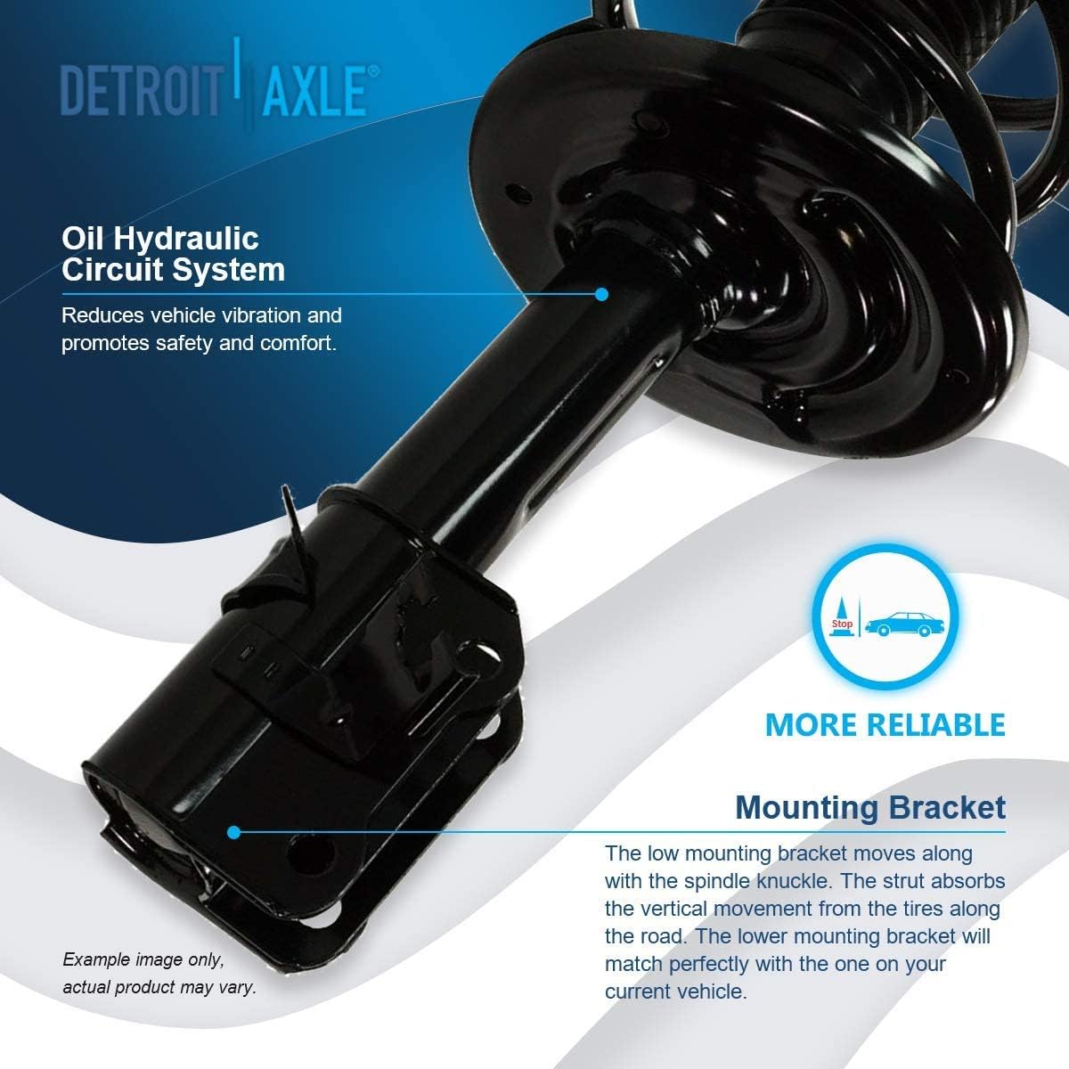 Detroit Axle - Front Struts Rear Shocks Sway Bars for 2009-2014 Nissan Maxima — image 10