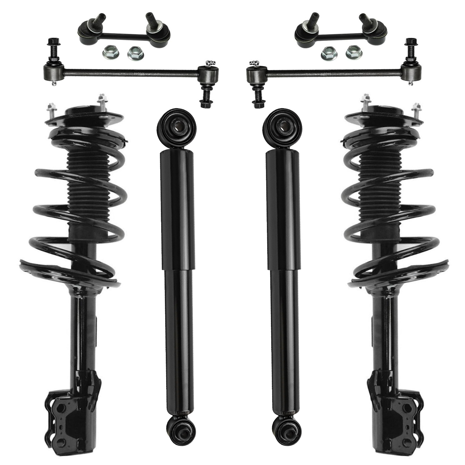 8pc Front Struts Rear Shocks Sway Bar Links Suspension Kit