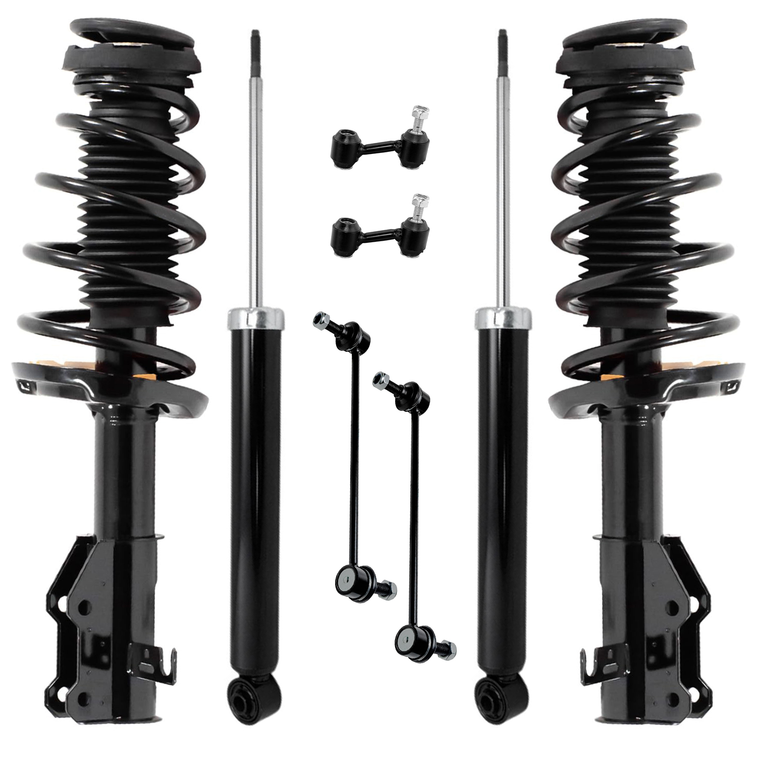 8pc Front Struts Rear Shocks Sway Bar Links Suspension Kit