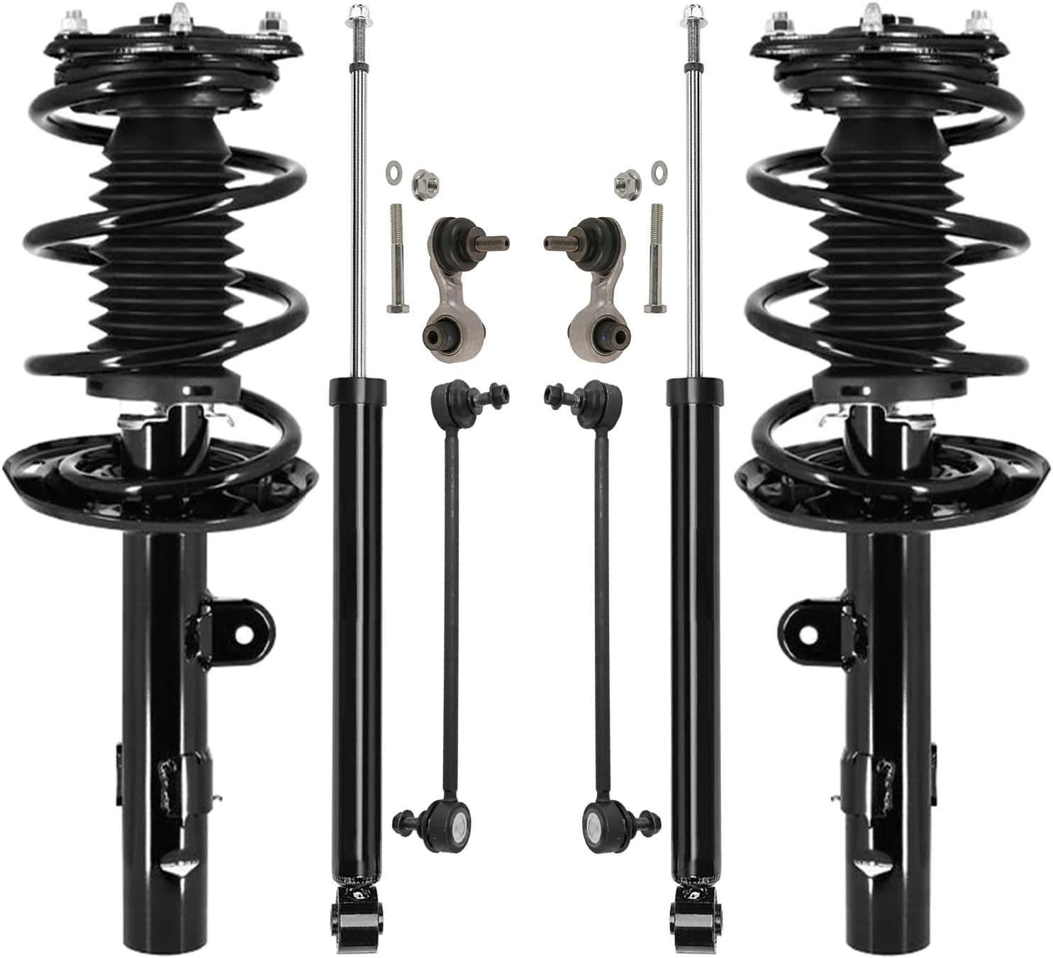 8pc Front Struts Rear Shocks Sway Bar Links Suspension Kit