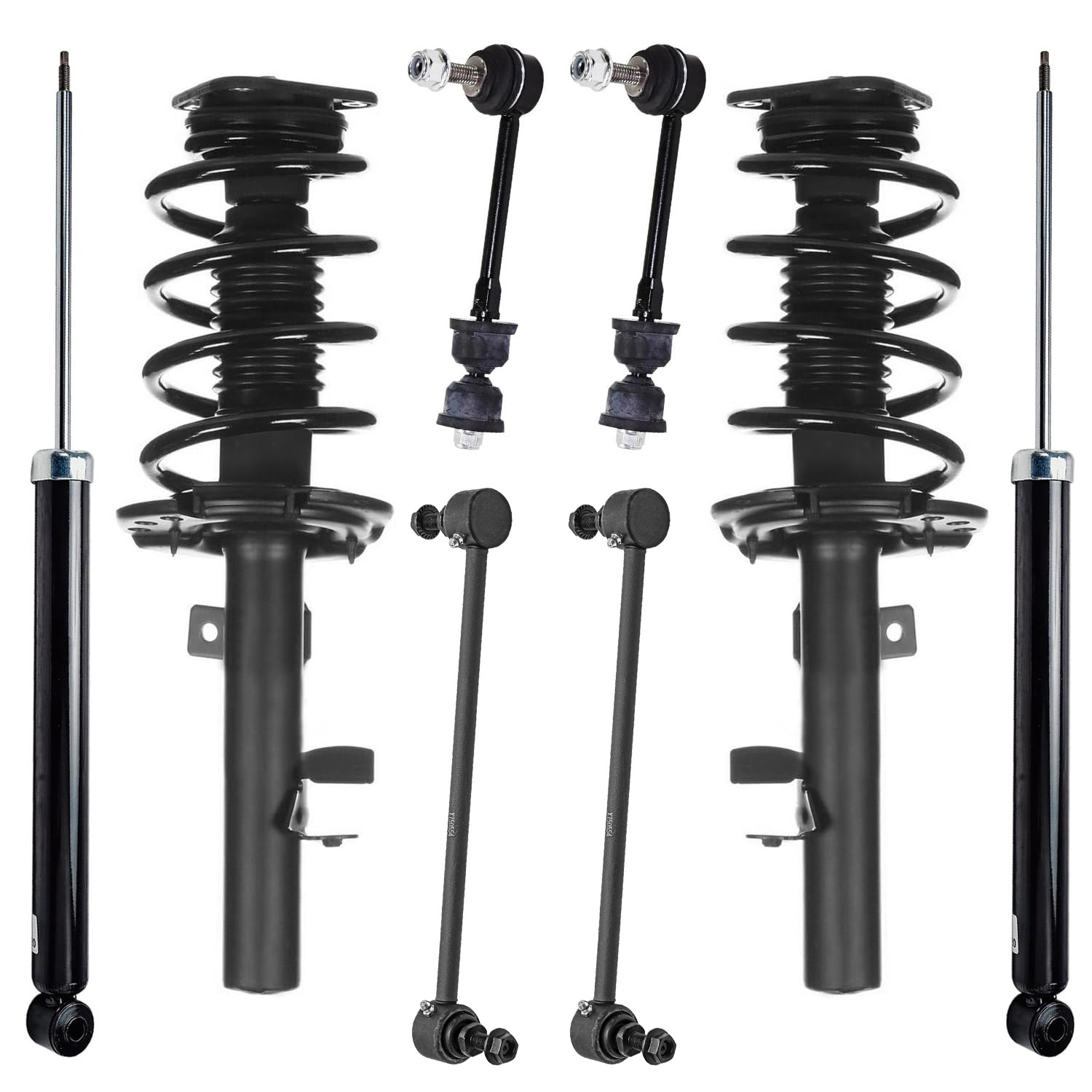 8pc Front Struts Rear Shocks Sway Bar Links Suspension Kit