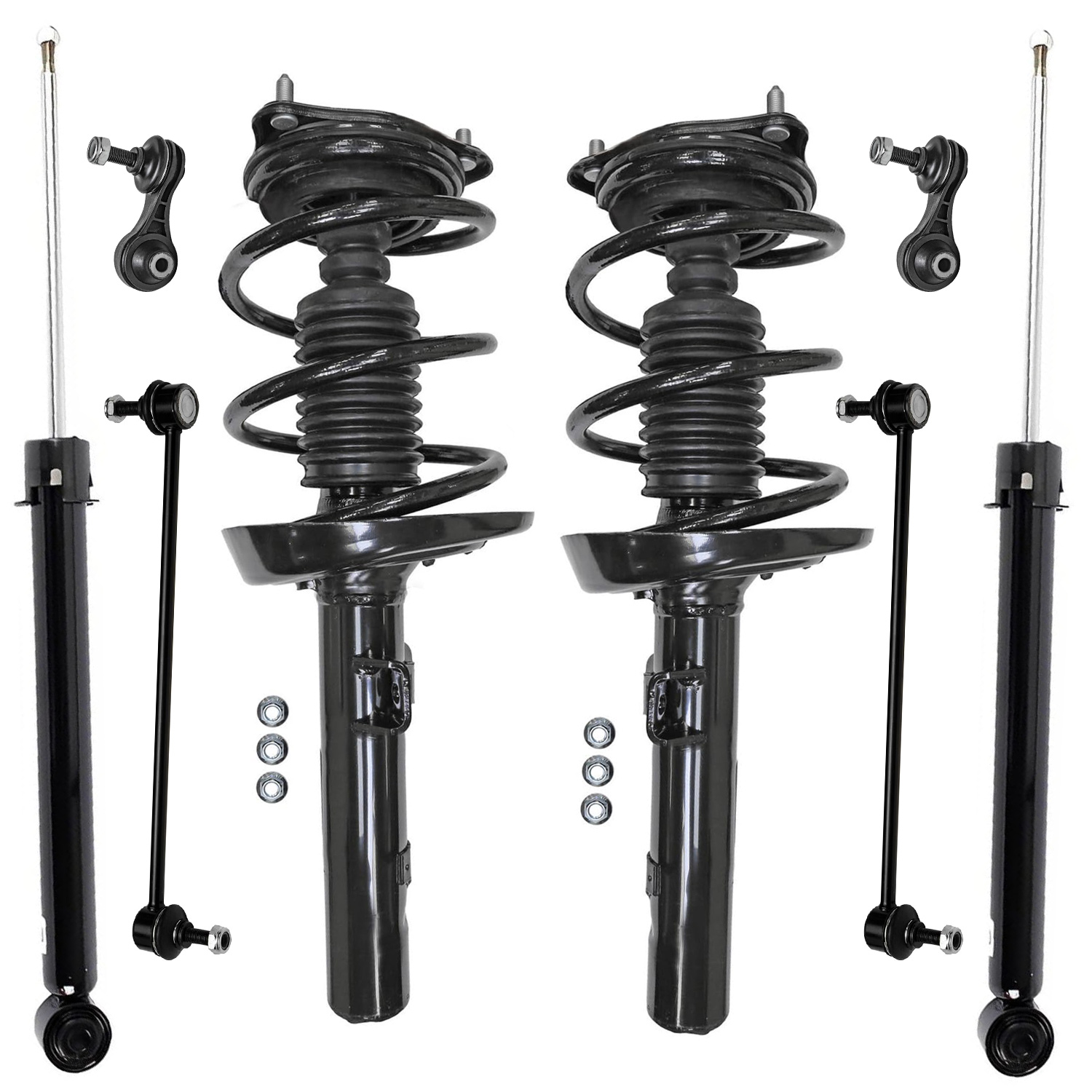 8pc Front Struts Rear Shocks Sway Bar Links Suspension Kit