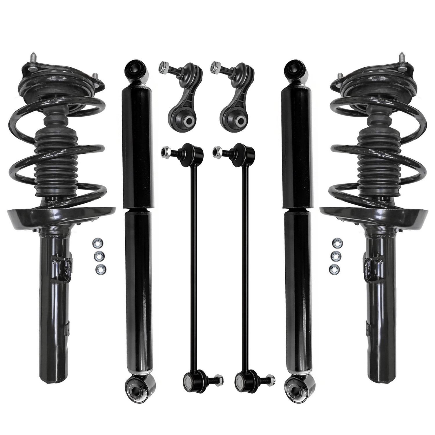 8pc Front Struts Rear Shocks Sway Bar Links Suspension Kit