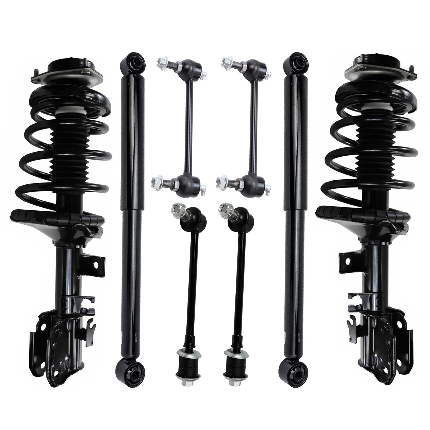 8pc Front Struts Rear Shocks Sway Bar Links Suspension Kit