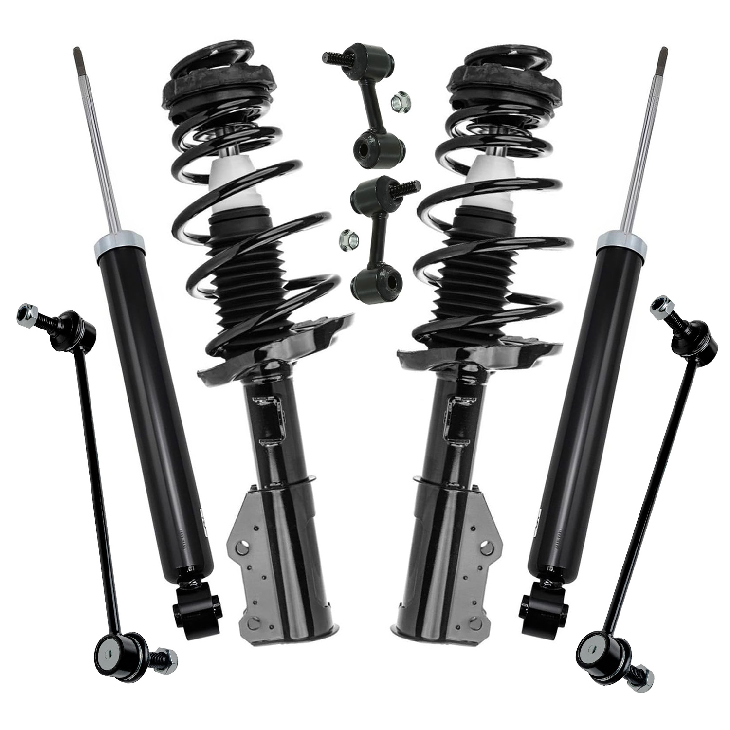8pc Front Struts Rear Shocks Sway Bar Links Suspension Kit