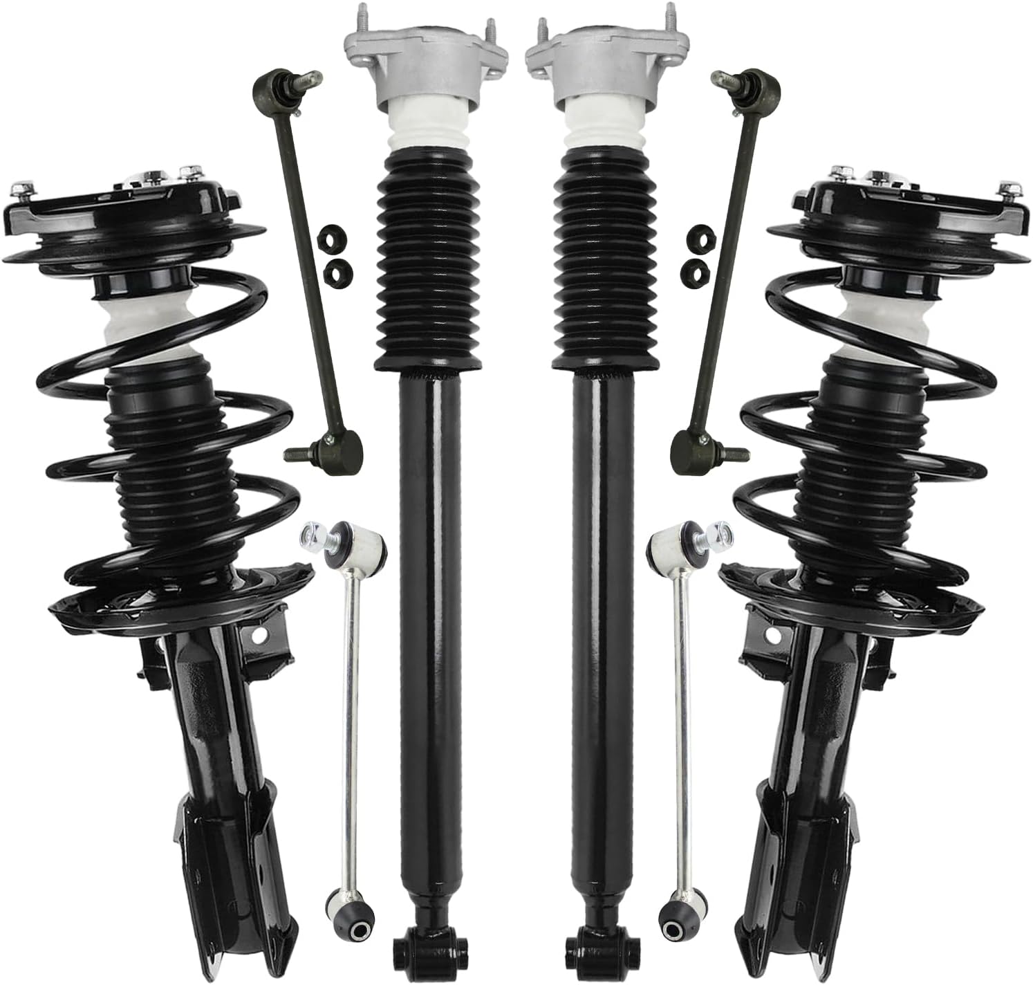 8pc Front Struts Rear Shocks Sway Bar Links Suspension Kit