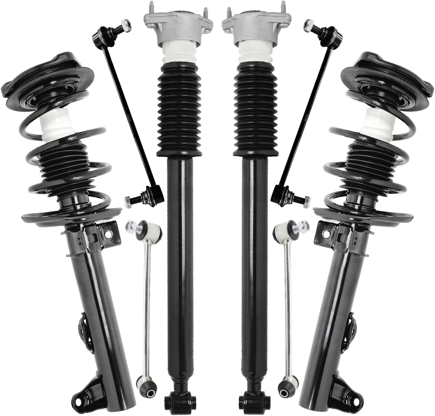 8pc Front Struts Rear Shocks Sway Bar Links Suspension Kit