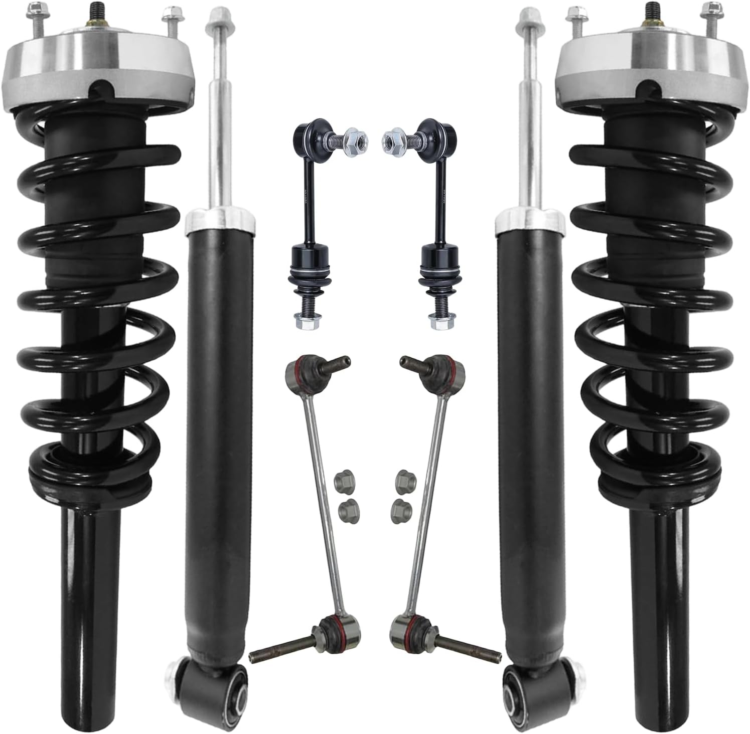 8pc Front Struts Rear Shocks Sway Bar Links Suspension Kit
