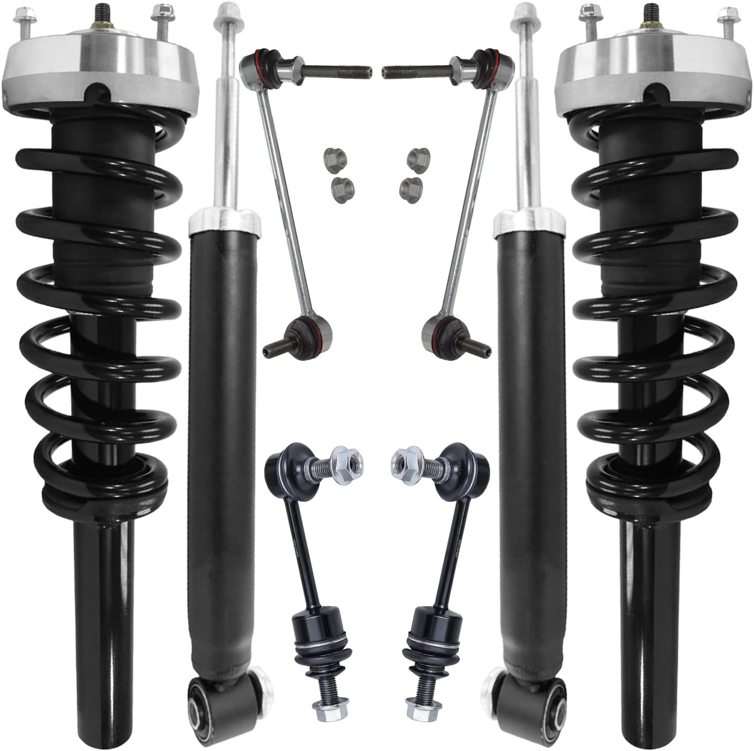 8pc Front Struts Rear Shocks Sway Bar Links Suspension Kit